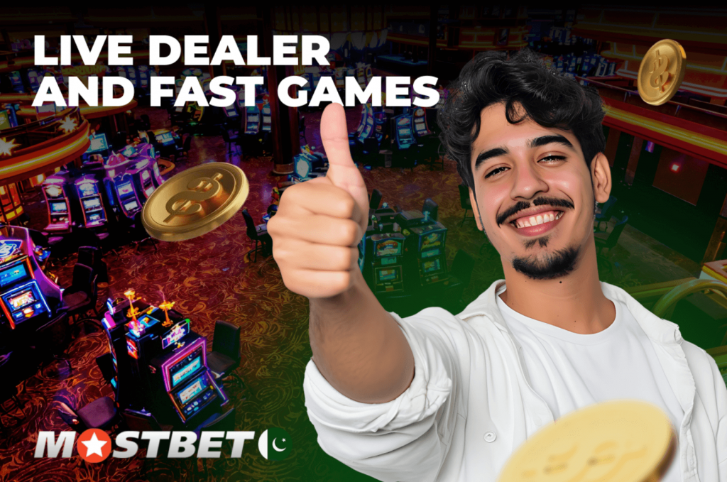 Mostbet Live dealer and fast games