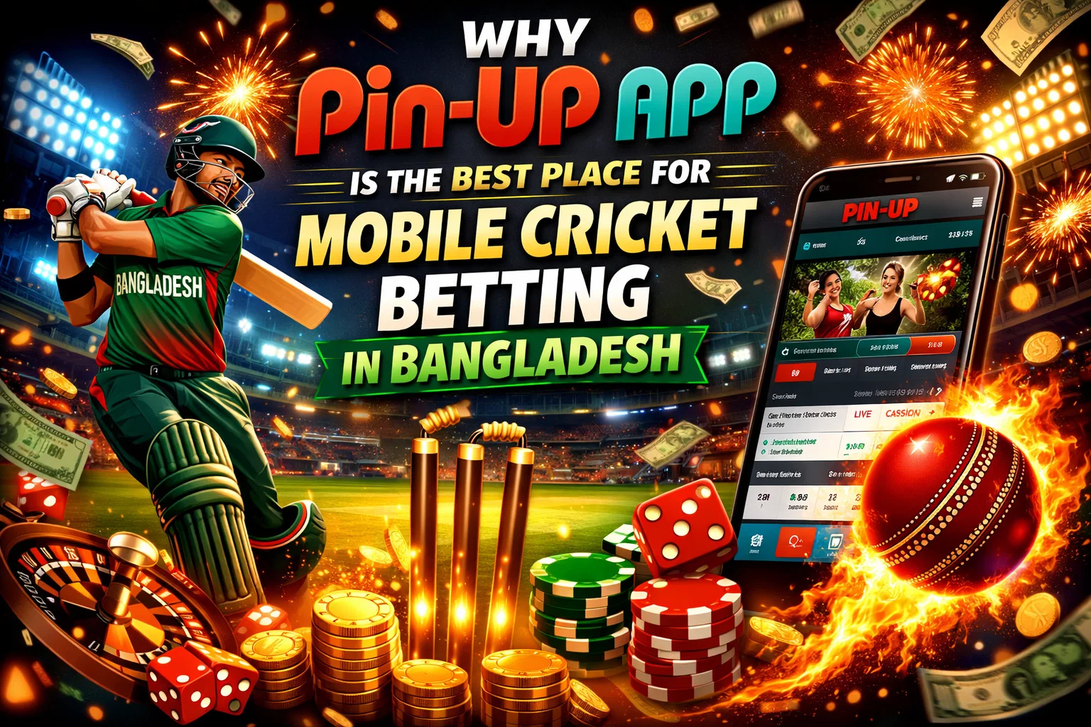 PinUp App for Mobile Cricket Betting in Bangladesh
