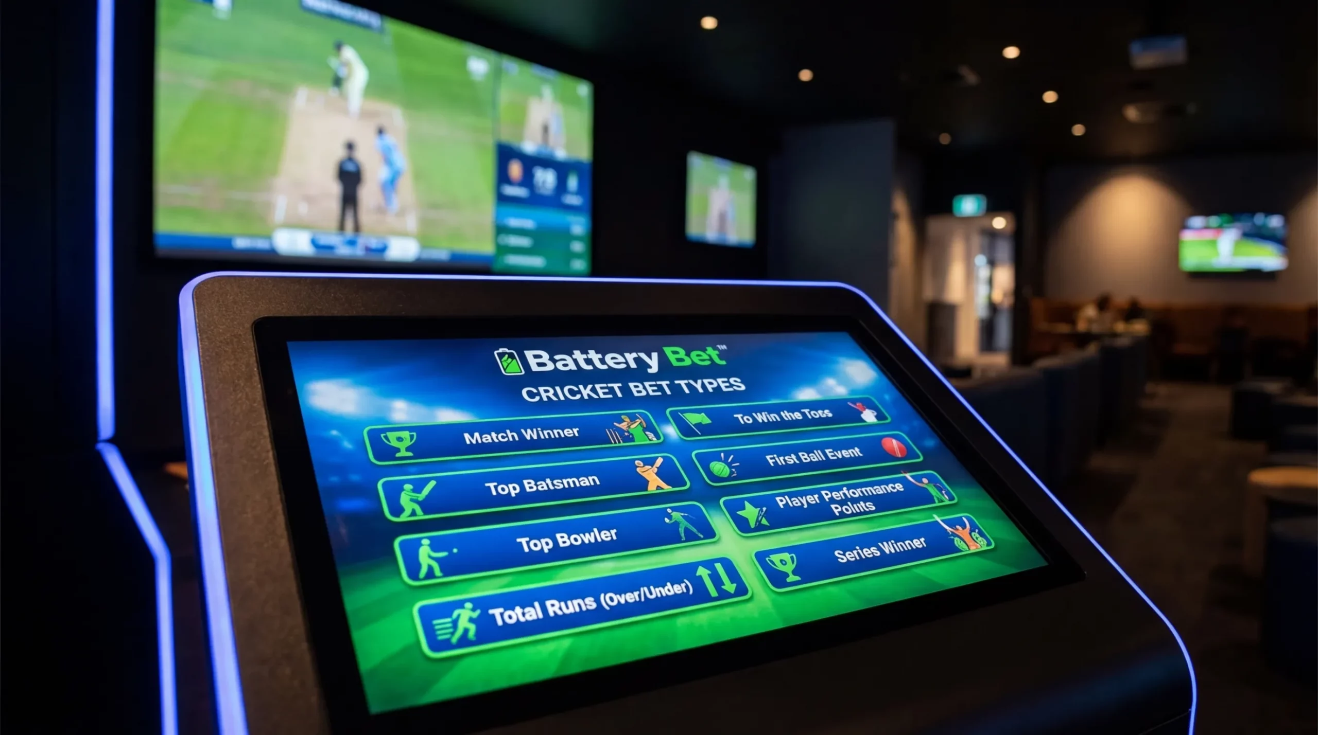 What Types of Cricket Bets are Available at Battery Bet?